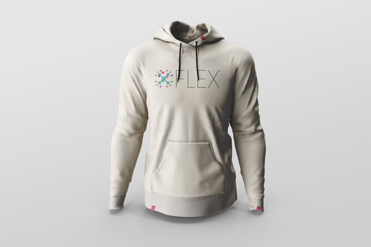 FLEX white hoodie