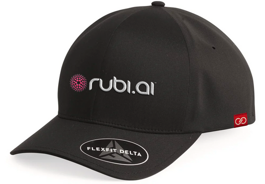 Rubi.AI black Flexfit hat